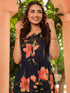 Printed Fit & Flared Pure Cotton Midi Ethnic Dresses